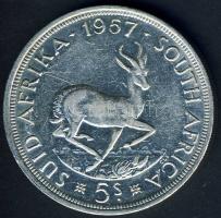 Dél-Afrika 1957. 5Sh Ag "Gazella" T:2/3