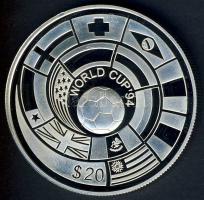 Tuvalu 1994. 20$ Ag "Labdarúgó VB" T:PP