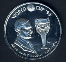 Turks & Caicos 1993. 20C Ag "Labdarúgó VB-Jules Rimet" T:PP