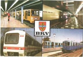 9 db modern budapesti metro motívumlap / 9 modern subway motive cards from Budapest
