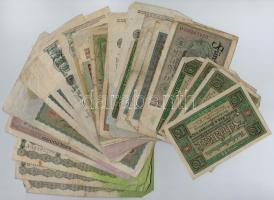 Németország / Weimari Köztársaság 1919-1923. 30db-os vegyes bankjegy tétel T:III,III- Germany / Weimar Republic 1919-1923. 30pcs of various banknotes C:F,VG