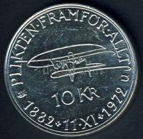Svédország 1972. 10K Ag "VI.Gusztáv 90. születésnapja" T:2