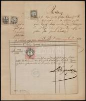 1880-1943 9 db okmánybélyeges irat, mind más bérmentesítéssel