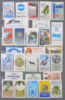 270 db modern levélzáró bélyeg 6 lapos közepes berakóban