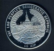 Laosz 1996. 50K Ag "Labdarúgó VB" T:PP