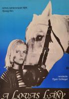 1982 A lovas lány, NDK ifjúsági film plakát, hajtásnyommal, 56x39 cm