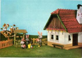 14 db MODERN magyar bábfilm sorozatos motívumlap, Mazsola és Tádé, Böbe baba / 14 modern Hungarian p...