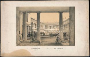 cca 1850 A Császárfürdő Budán Litográfia Szerelmey M: műhelyéből. cca 1850 18x14 cm foltos
