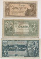 Szovjetunió 1938. 1R + 3R + 5R + 1947. 1R (2x) + 5R T:III,III-
Soviet Union 1938. 1 Ruble + 3 Ruble...