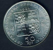 Csehszlovákia 1991. 50K Ag "Marianske Lazne gyógyfürdő" T:1