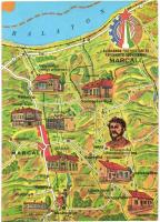 20 db modern térkép motívumlap / 20 modern map motive cards