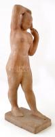 Medgyessy Ferenc (1881-1958): Debreceni Vénusz. Terrakotta, jelzett, jó állapotban, m: 60 cm