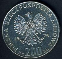 Lengyelország 1976. 200Zl Ag "Olimpia" T:2