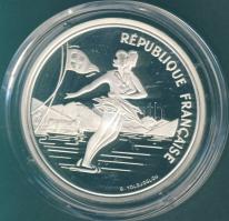 Franciaország 1989. 100Fr Ag "Téli olimpia-jégkorcsolya" T:PP
