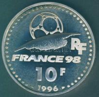 Franciaország 1996. 10Fr Ag "Labdarúgó VB" T:PP