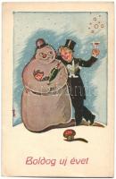 19 db RÉGI üdvözlő motívumlap / 19 pre-1945 greeting motive postcards