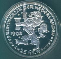 Hollandia 1995. 25Ecu Ag "Wilhelmina" T:PP