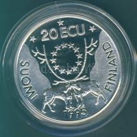 Finnország 1995. 20Ecu Ag "Rundeberg" T:PP