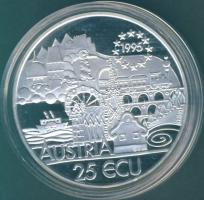 Ausztria 1995. 25Ecu Ag "Strauss" T:PP
