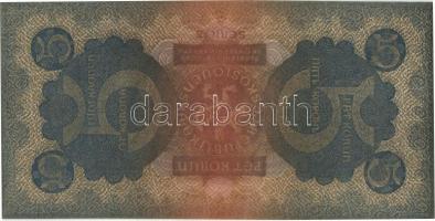 Csehszlovákia 1921. 5K T:II
Czechoslovakia 1921. 5 Korun C:XF
Krause 15