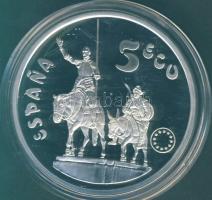 Spanyolország 1994. 5Ecu Ag "Cervantes" T:PL