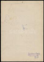 1967 Szepes Béla (1903-1986): TOTO, sportfogadás reklámterv, tusrajz, nyomtatásban megjelent, hátold...