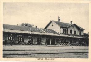 1937 Csorna, vasútállomás. Lobenwein Harald kiadása