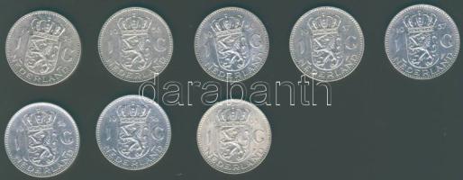 Hollandia 1955-65. 1G Ag (8x) 5klf évszámmal T:2,2/3 ph.