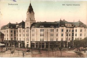 1913 Debrecen, Református egyház bérpalota, farakások építkezéshez