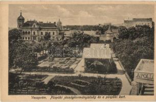 Veszprém, Püspöki jószágkormányzóság és püspöki kert, Apollo mozi. Kiadja Kálmán István