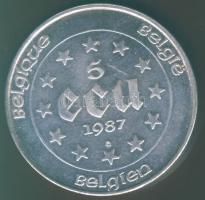 Belgium 1987. 5Ecu Ag "Római szerződés 30. évfordulója" T:2/2+