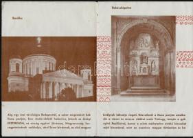 cca 1935 Esztergomi kihajtható képes idegenforgalmi ismertető, jó állapotban