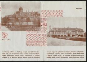 cca 1935 Esztergomi kihajtható képes idegenforgalmi ismertető, jó állapotban