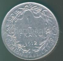 Belgium 1912. 1Fr Ag T:2/2-