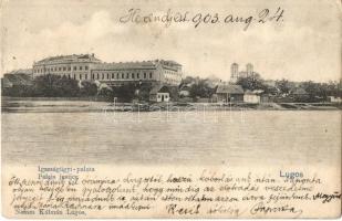 1903 Lugos, Lugoj; Igazságügyi palota, Nemes Kálmán kiadása / Palace of Justice (Rb)
