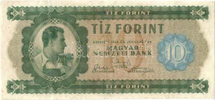 1946. 10Ft T:III- restaurált Hungary 1946. 10 Forint C:VG restored  Adamo F1