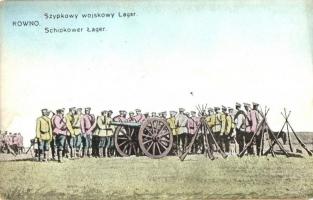 1916 Równo, Szpykowy wojskowy Lager / Schipkower Lager / military camp + K.u.K. Feldpost (EK)