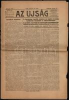 1919 Az Újság 1919. február 19-20., 27., 8+8+8 p. Benne a kor híreivel, közte a békekonferenciáról s...