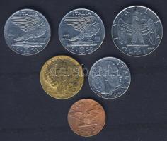 Olaszország 1939-41. 5c, 10c, 20c, 50c (2x klf évszám), 1L T:2/3,3 ph.