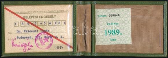 1936-1989 3 db igazolvány: MÁV félárú jegy vásárlására jogosító igazolvány, újságíró igazolvány, MSZ...