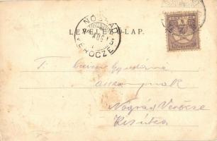 Budapest II. Hűvösvölgy, villamos vasút végállomása és Balázs vendéglője, étterem. Kiadja Divald Kár...