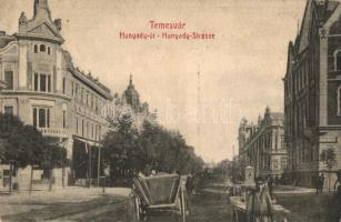 Temesvár, Timisoara; Hunyady út, Délvidéki Kaszinó / street, casino