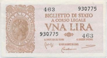 Olaszország 1944. 1L T:I-  Italy 1944. 1 Lira C:AU