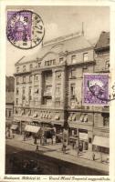 Budapest VII. Rákóczi út, Grand Hotel Imperial nagyszálloda, Taub és Baross üzlete. TCV card (EK)