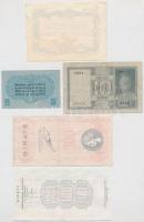 Olaszország 5db-os bankjegy és szükségpénz tétel T:II-III
Italy 5pcs of bank and necessity notes C:...