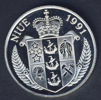 Niue 1991. 5$ Ag "Labdarúgó VB" T:PP