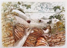 Zarándoklat a borhoz. Dionüszosztól az eucharisztiáig. Bp., 2000, Vigadó Galéria. Kiadói papírkötésb...