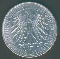 NSZK 1966. 5M Ag "Leibniz" T:BU