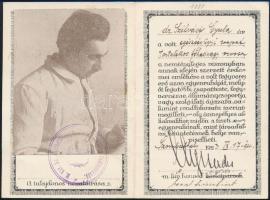1923 Dr. Szilvási (Szilvássy) Gyula (1881-1937) főorvos és tanár, volt tartalékos főhadnagy részére ...