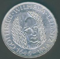 NSZK 1966. 5M Ag "Leibniz" T:BU